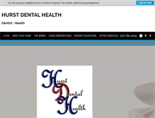 Tablet Screenshot of hurstdentalhealth.com